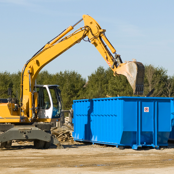 can i request a rental extension for a residential dumpster in Amherst County